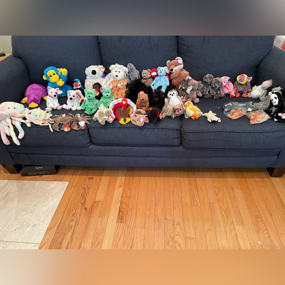Beanie Babies: Retired w tags entire lot $200